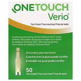 One Touch Verio Blood Glucose Test Strips - Pack of 50