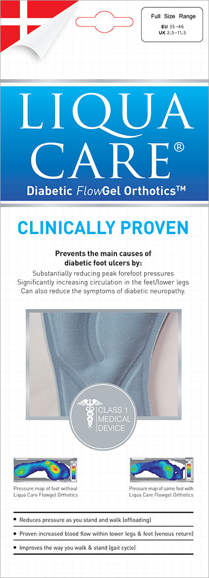 Liqua Care Diabetic Flowgel Insoles