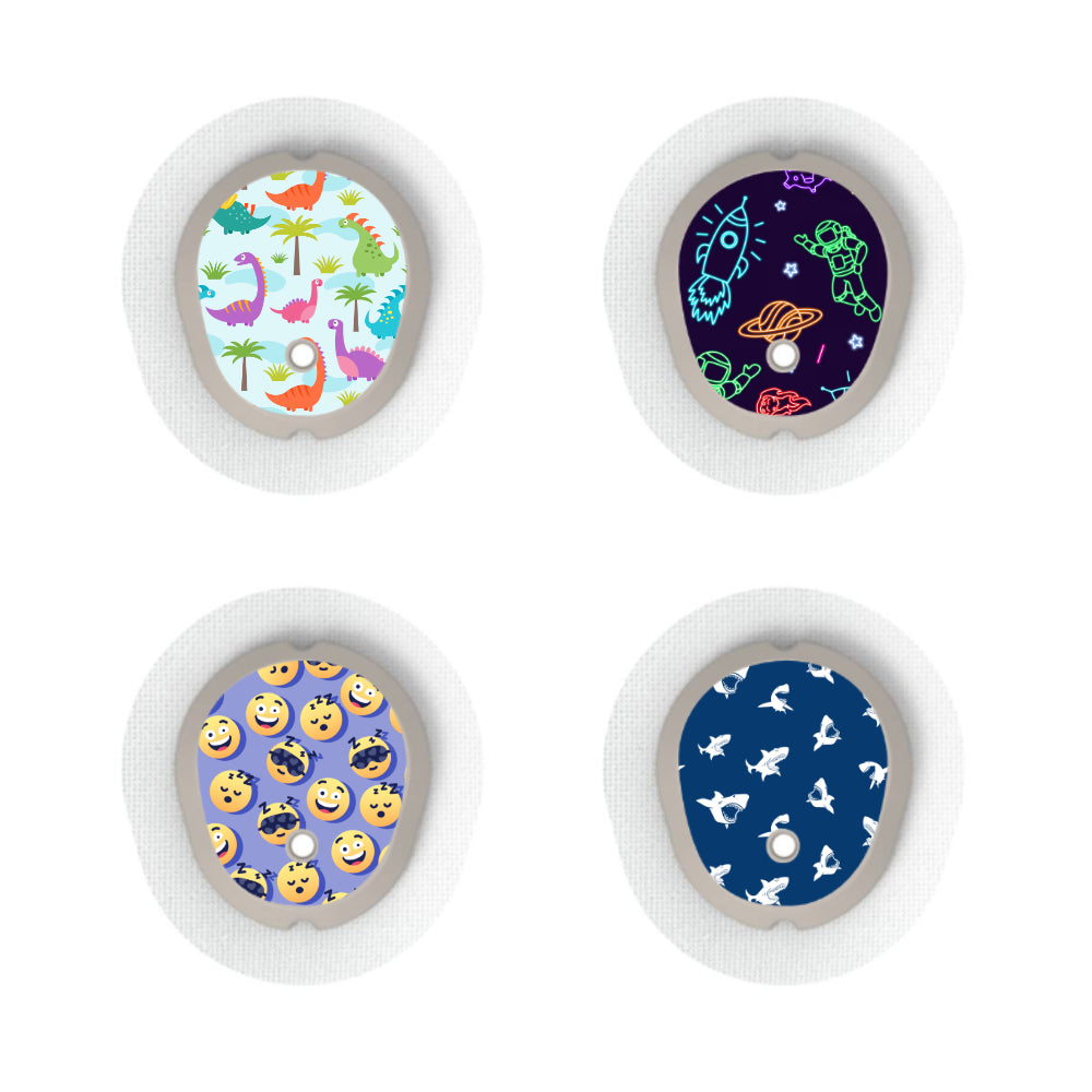 Dexcom G7/Dexcom ONE+ Sensor Sticker (Sleep &#39;n&#39; Scare) 4pk
